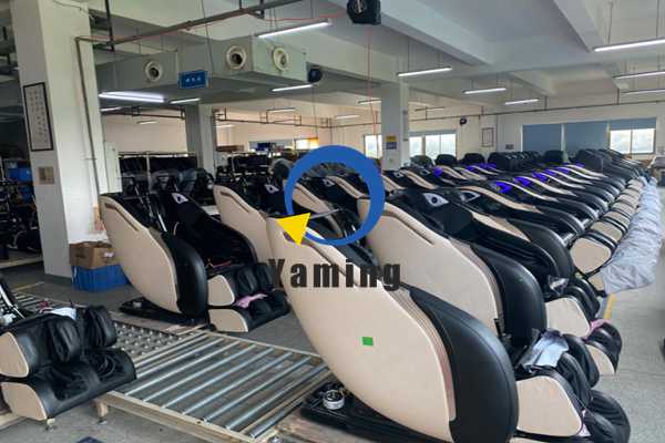 If you want to learn about the massage chair assembly line, see here!